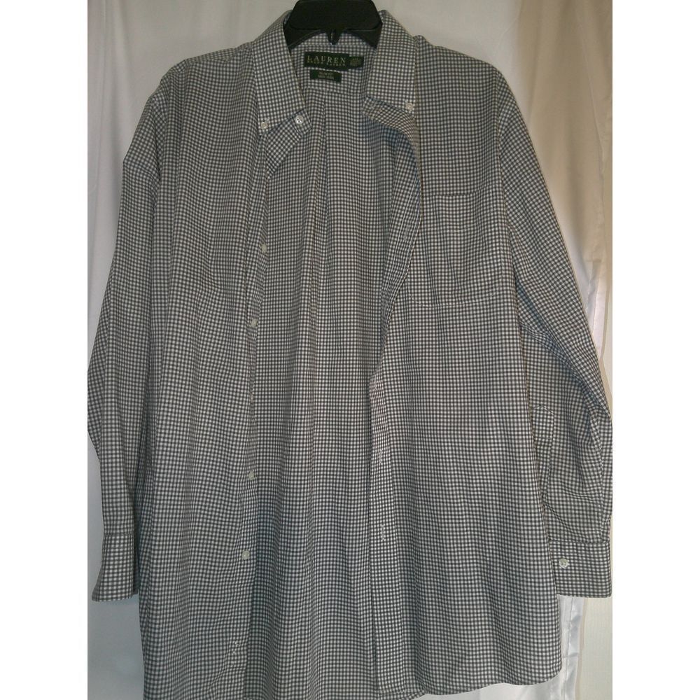 Ralph Lauren Classic Fit Gingham Check Button-Down Dress Shirt